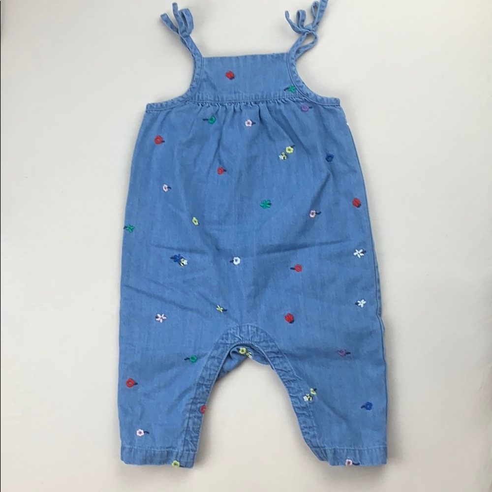 Hanna Andersson Bee and Flower Embroidered Romper